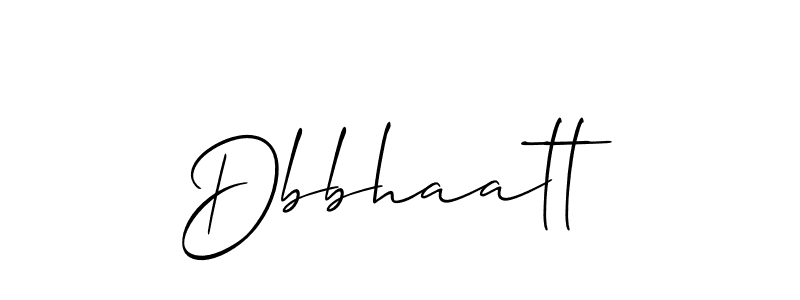 Create a beautiful signature design for name Dbbhaatt. With this signature (Allison_Script) fonts, you can make a handwritten signature for free. Dbbhaatt signature style 2 images and pictures png