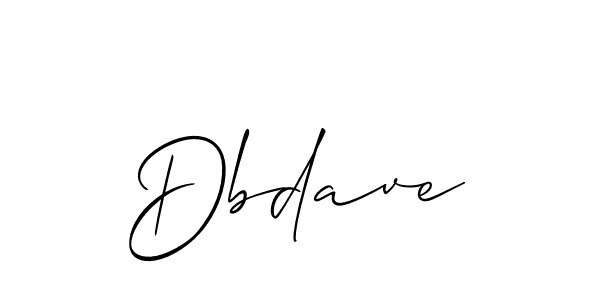 Use a signature maker to create a handwritten signature online. With this signature software, you can design (Allison_Script) your own signature for name Dbdave. Dbdave signature style 2 images and pictures png