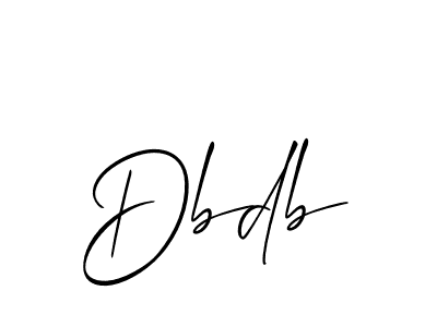 How to make Dbdb signature? Allison_Script is a professional autograph style. Create handwritten signature for Dbdb name. Dbdb signature style 2 images and pictures png