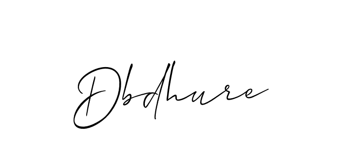 Best and Professional Signature Style for Dbdhure. Allison_Script Best Signature Style Collection. Dbdhure signature style 2 images and pictures png