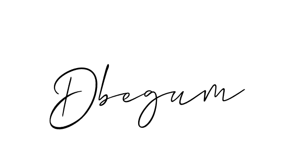How to make Dbegum name signature. Use Allison_Script style for creating short signs online. This is the latest handwritten sign. Dbegum signature style 2 images and pictures png
