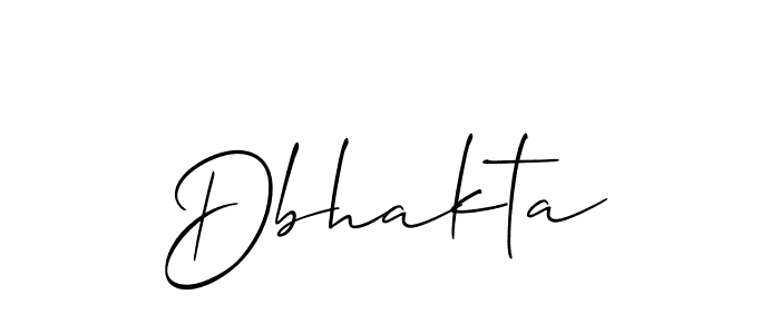 Also You can easily find your signature by using the search form. We will create Dbhakta name handwritten signature images for you free of cost using Allison_Script sign style. Dbhakta signature style 2 images and pictures png