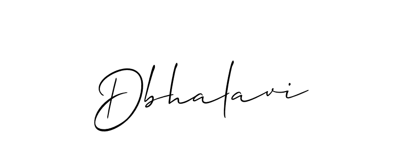 Use a signature maker to create a handwritten signature online. With this signature software, you can design (Allison_Script) your own signature for name Dbhalavi. Dbhalavi signature style 2 images and pictures png