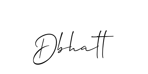 How to make Dbhatt name signature. Use Allison_Script style for creating short signs online. This is the latest handwritten sign. Dbhatt signature style 2 images and pictures png