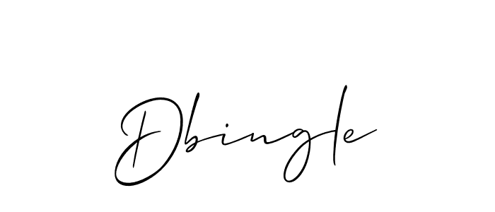 You should practise on your own different ways (Allison_Script) to write your name (Dbingle) in signature. don't let someone else do it for you. Dbingle signature style 2 images and pictures png
