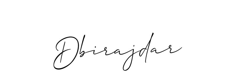 Make a beautiful signature design for name Dbirajdar. With this signature (Allison_Script) style, you can create a handwritten signature for free. Dbirajdar signature style 2 images and pictures png