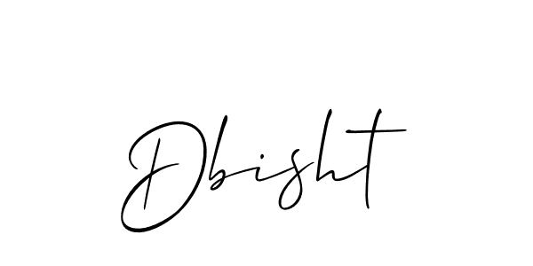 You should practise on your own different ways (Allison_Script) to write your name (Dbisht) in signature. don't let someone else do it for you. Dbisht signature style 2 images and pictures png