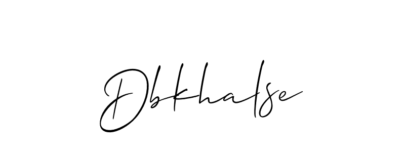 The best way (Allison_Script) to make a short signature is to pick only two or three words in your name. The name Dbkhalse include a total of six letters. For converting this name. Dbkhalse signature style 2 images and pictures png