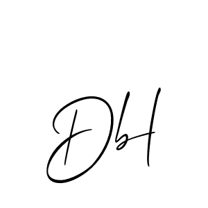 How to Draw Dbl signature style? Allison_Script is a latest design signature styles for name Dbl. Dbl signature style 2 images and pictures png