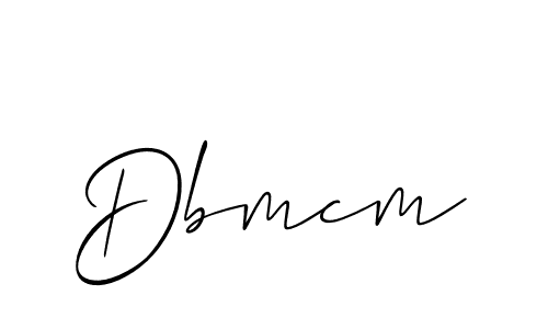 The best way (Allison_Script) to make a short signature is to pick only two or three words in your name. The name Dbmcm include a total of six letters. For converting this name. Dbmcm signature style 2 images and pictures png