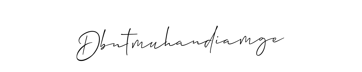 if you are searching for the best signature style for your name Dbntmuhandiamge. so please give up your signature search. here we have designed multiple signature styles  using Allison_Script. Dbntmuhandiamge signature style 2 images and pictures png