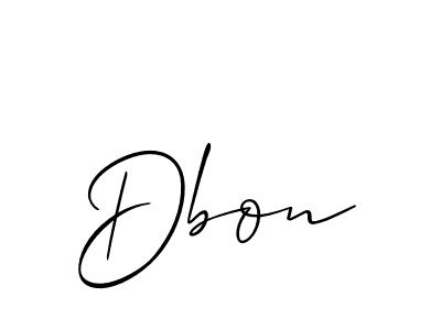 Allison_Script is a professional signature style that is perfect for those who want to add a touch of class to their signature. It is also a great choice for those who want to make their signature more unique. Get Dbon name to fancy signature for free. Dbon signature style 2 images and pictures png