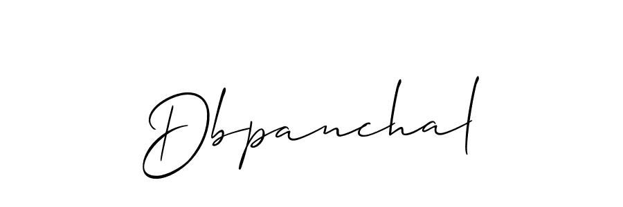 Design your own signature with our free online signature maker. With this signature software, you can create a handwritten (Allison_Script) signature for name Dbpanchal. Dbpanchal signature style 2 images and pictures png