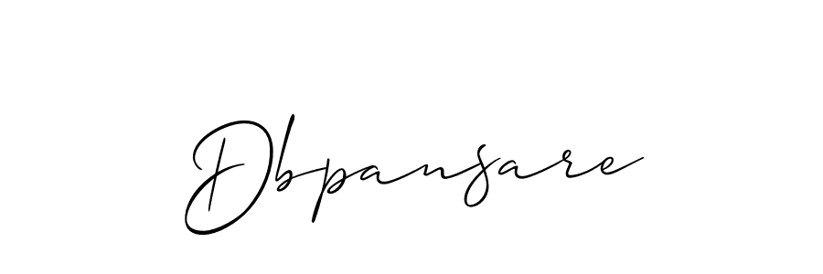 How to make Dbpansare signature? Allison_Script is a professional autograph style. Create handwritten signature for Dbpansare name. Dbpansare signature style 2 images and pictures png