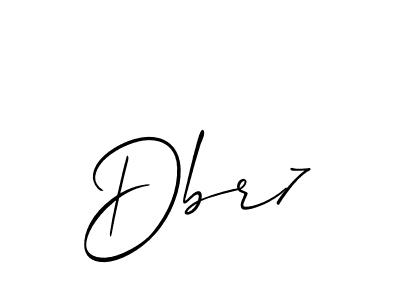 Also You can easily find your signature by using the search form. We will create Dbr7 name handwritten signature images for you free of cost using Allison_Script sign style. Dbr7 signature style 2 images and pictures png