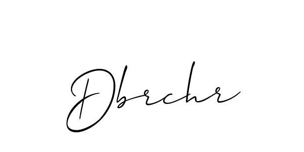 Design your own signature with our free online signature maker. With this signature software, you can create a handwritten (Allison_Script) signature for name Dbrchr. Dbrchr signature style 2 images and pictures png
