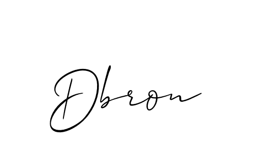 Create a beautiful signature design for name Dbron. With this signature (Allison_Script) fonts, you can make a handwritten signature for free. Dbron signature style 2 images and pictures png