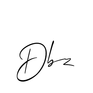 Make a beautiful signature design for name Dbz. With this signature (Allison_Script) style, you can create a handwritten signature for free. Dbz signature style 2 images and pictures png