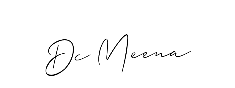 You can use this online signature creator to create a handwritten signature for the name Dc Meena. This is the best online autograph maker. Dc Meena signature style 2 images and pictures png