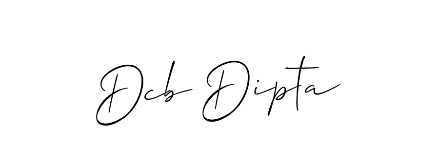Also You can easily find your signature by using the search form. We will create Dcb Dipta name handwritten signature images for you free of cost using Allison_Script sign style. Dcb Dipta signature style 2 images and pictures png