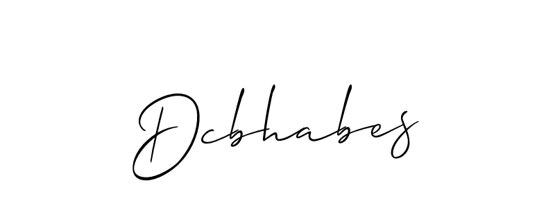 How to Draw Dcbhabes signature style? Allison_Script is a latest design signature styles for name Dcbhabes. Dcbhabes signature style 2 images and pictures png