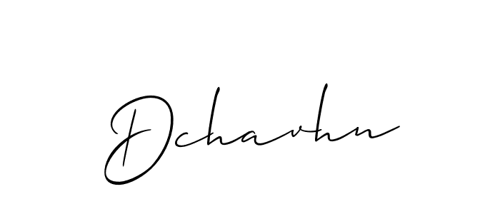 Design your own signature with our free online signature maker. With this signature software, you can create a handwritten (Allison_Script) signature for name Dchavhn. Dchavhn signature style 2 images and pictures png