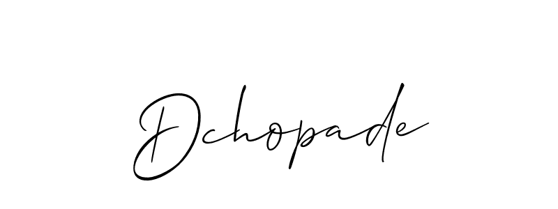 Best and Professional Signature Style for Dchopade. Allison_Script Best Signature Style Collection. Dchopade signature style 2 images and pictures png