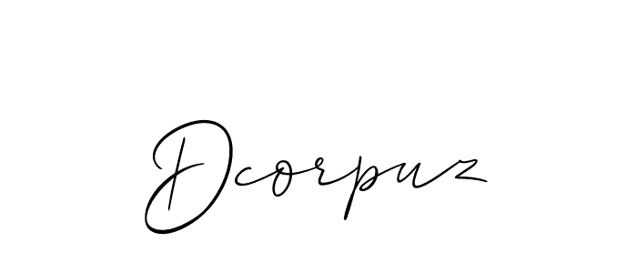 Make a beautiful signature design for name Dcorpuz. Use this online signature maker to create a handwritten signature for free. Dcorpuz signature style 2 images and pictures png