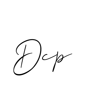 How to make Dcp signature? Allison_Script is a professional autograph style. Create handwritten signature for Dcp name. Dcp signature style 2 images and pictures png