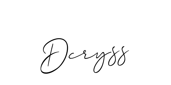 Make a beautiful signature design for name Dcryss. Use this online signature maker to create a handwritten signature for free. Dcryss signature style 2 images and pictures png