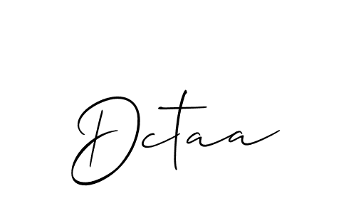 Design your own signature with our free online signature maker. With this signature software, you can create a handwritten (Allison_Script) signature for name Dctaa. Dctaa signature style 2 images and pictures png