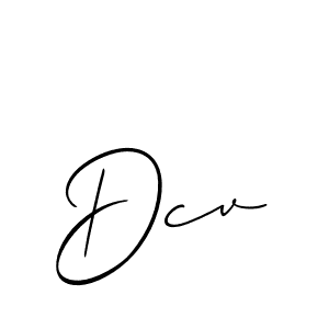 Use a signature maker to create a handwritten signature online. With this signature software, you can design (Allison_Script) your own signature for name Dcv. Dcv signature style 2 images and pictures png