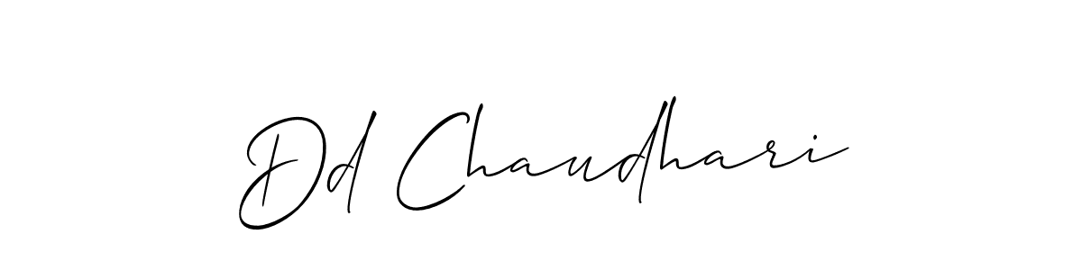 Make a beautiful signature design for name Dd Chaudhari. With this signature (Allison_Script) style, you can create a handwritten signature for free. Dd Chaudhari signature style 2 images and pictures png