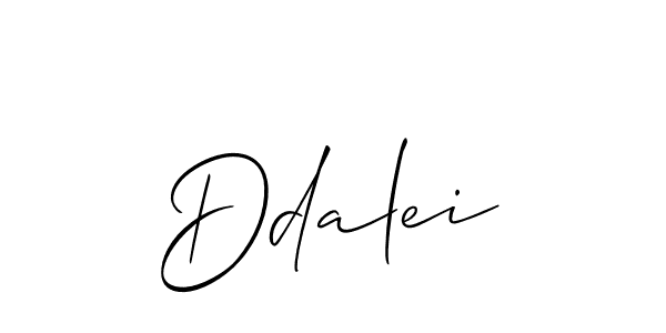 How to make Ddalei signature? Allison_Script is a professional autograph style. Create handwritten signature for Ddalei name. Ddalei signature style 2 images and pictures png