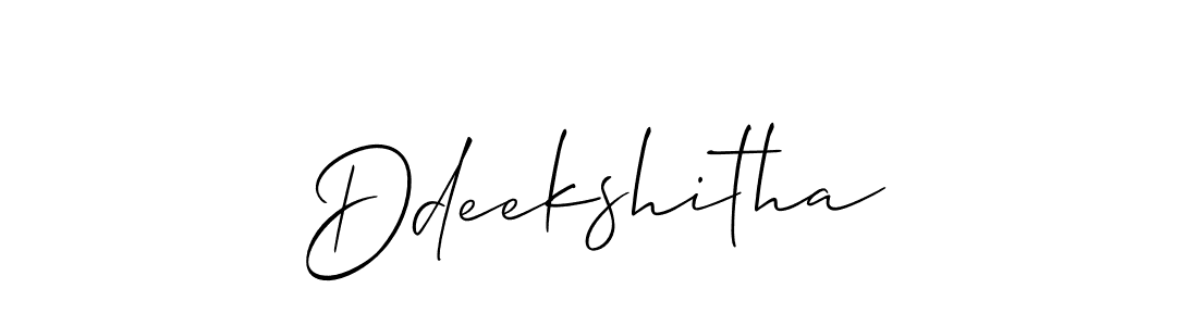 It looks lik you need a new signature style for name Ddeekshitha. Design unique handwritten (Allison_Script) signature with our free signature maker in just a few clicks. Ddeekshitha signature style 2 images and pictures png
