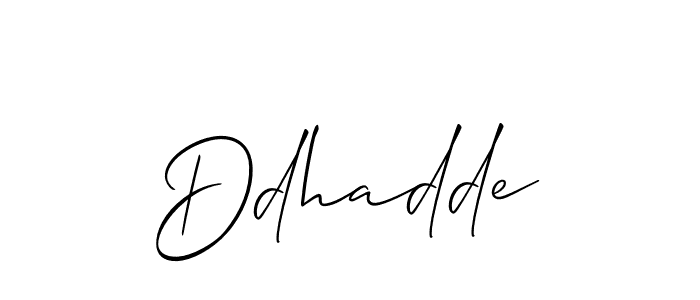 Design your own signature with our free online signature maker. With this signature software, you can create a handwritten (Allison_Script) signature for name Ddhadde. Ddhadde signature style 2 images and pictures png