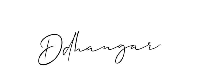 Design your own signature with our free online signature maker. With this signature software, you can create a handwritten (Allison_Script) signature for name Ddhangar. Ddhangar signature style 2 images and pictures png