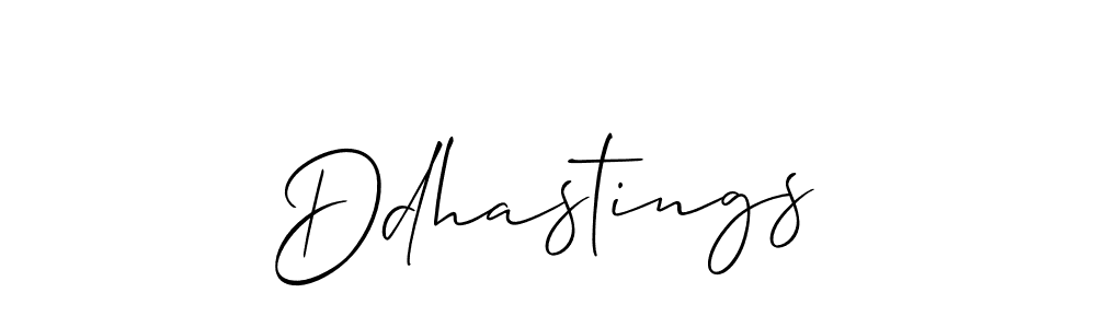 Use a signature maker to create a handwritten signature online. With this signature software, you can design (Allison_Script) your own signature for name Ddhastings. Ddhastings signature style 2 images and pictures png