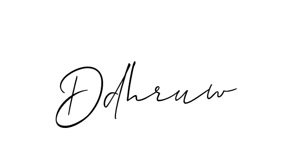 if you are searching for the best signature style for your name Ddhruw. so please give up your signature search. here we have designed multiple signature styles  using Allison_Script. Ddhruw signature style 2 images and pictures png