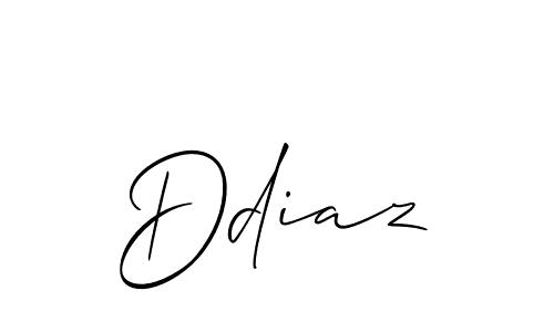 Design your own signature with our free online signature maker. With this signature software, you can create a handwritten (Allison_Script) signature for name Ddiaz. Ddiaz signature style 2 images and pictures png