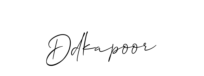 How to make Ddkapoor signature? Allison_Script is a professional autograph style. Create handwritten signature for Ddkapoor name. Ddkapoor signature style 2 images and pictures png