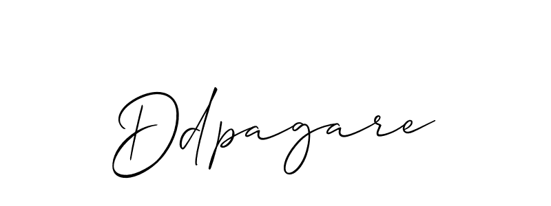 Use a signature maker to create a handwritten signature online. With this signature software, you can design (Allison_Script) your own signature for name Ddpagare. Ddpagare signature style 2 images and pictures png