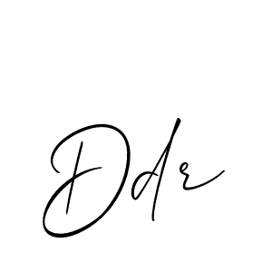 How to make Ddr signature? Allison_Script is a professional autograph style. Create handwritten signature for Ddr name. Ddr signature style 2 images and pictures png