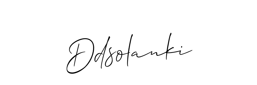 Use a signature maker to create a handwritten signature online. With this signature software, you can design (Allison_Script) your own signature for name Ddsolanki. Ddsolanki signature style 2 images and pictures png