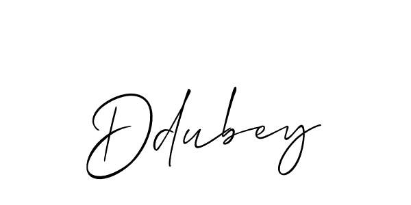 Allison_Script is a professional signature style that is perfect for those who want to add a touch of class to their signature. It is also a great choice for those who want to make their signature more unique. Get Ddubey name to fancy signature for free. Ddubey signature style 2 images and pictures png