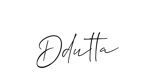 How to make Ddutta signature? Allison_Script is a professional autograph style. Create handwritten signature for Ddutta name. Ddutta signature style 2 images and pictures png