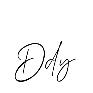 Make a beautiful signature design for name Ddy. With this signature (Allison_Script) style, you can create a handwritten signature for free. Ddy signature style 2 images and pictures png