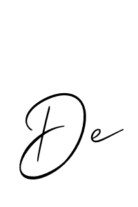Also You can easily find your signature by using the search form. We will create De name handwritten signature images for you free of cost using Allison_Script sign style. De signature style 2 images and pictures png