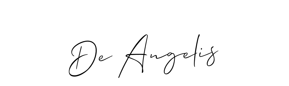 Make a beautiful signature design for name De Angelis. Use this online signature maker to create a handwritten signature for free. De Angelis signature style 2 images and pictures png