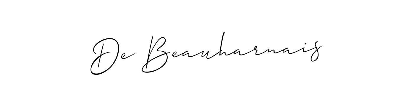 Make a beautiful signature design for name De Beauharnais. Use this online signature maker to create a handwritten signature for free. De Beauharnais signature style 2 images and pictures png